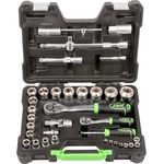 JBM Комплект инчови вложки, тресчотки 1/4" +1/2" , 35 части; jbm 54106