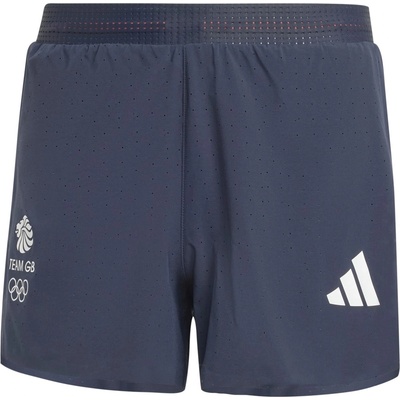adidas Мъжки къси панталони Adidas Team GB adizero Running 3-inch Split Shorts Mens - Legend Ink