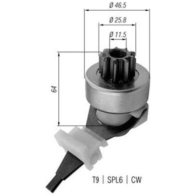 Pastorok, štartér MAGNETI MARELLI AMB0421