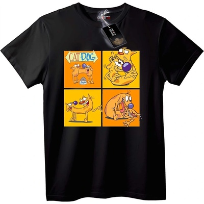 NOONEBRAND Тениска CatDog Анимация - 7XL, White