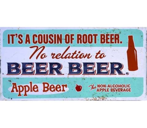 Ceduľa značka Beer Apple Beer