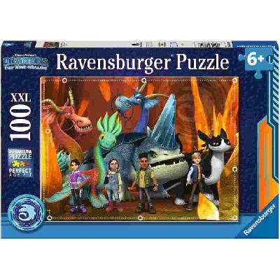 Ravensburger Пъзел Ravensburger от 100 XXL части - Дракони: Деветте царства (13379)
