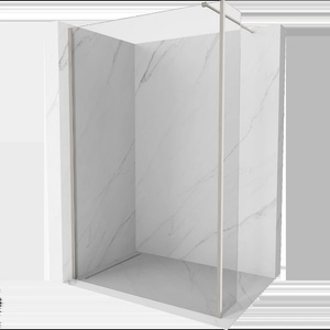 Mexen Kioto стена за душ Walk-in 160 x 30 cm, прозрачен, четкан никел - 800-160-212-97-00-030 (800-160-212-97-00-030)