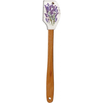 ALVARAK Stierka kuchynská 21 cm, silikón/drevo, levanduľa