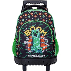 Kstationery Ученическа раница с колелца Kstationery Minecraft - Explosion, С 2 отделения (67926)