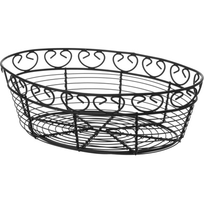 Drátěný košík Deco oválný, HENDI, 255x160x(H)80mm