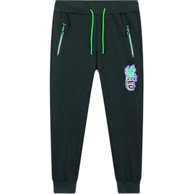 Kugo chlapecké teplejší tepláky černé GT8682