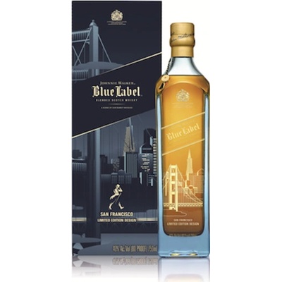 Johnnie Walker Blue Label San Francisco 40% 0,75 l (kazeta)