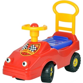 MAD Baby auto červené s klaksonem 54cm s očima