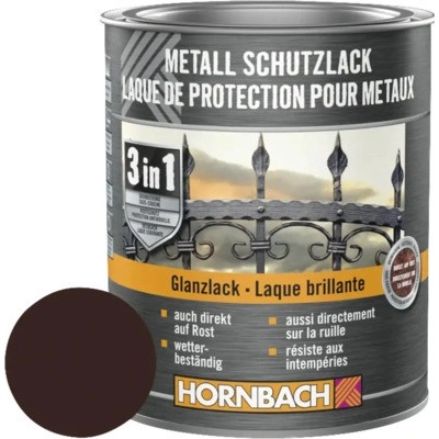 Hornbach na kov 3v1 hnedá, lesklá 750ml