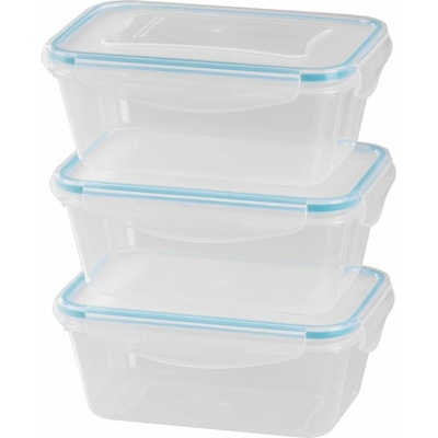 MagicHome Lunchbox set YH376 obdĺžniková 3 ks 1000 ml 189 x 131 x 77 mm