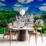 Art Gift Decor Фототапет Водопад в планината