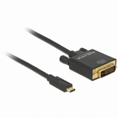 Delock KAB USB-C > DVI 24+1 (ST-ST) 1m 4K 30Hz DeLOCK Black (85320) (85320)