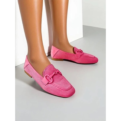 Resti Perforated women's moccasins Laamba ružová