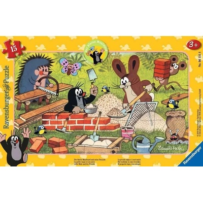 Ravensburger Frame Krtek: krtek a přátelé 15 dílků