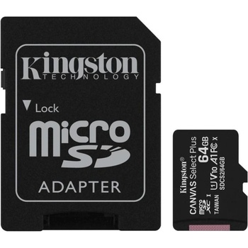 Kingston microSDXC Canvas Select Plus Multi pack 64GB C10/UHS-I SDCS2/64GB-2P1A