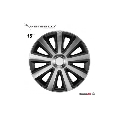 Тасове за джанти 16'' Versaco Carbon Aviator - Silver / Black