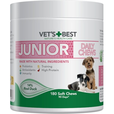 Vet's Best Junior Daily Chews kachna 400 g