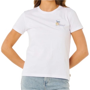 Rip Curl Дамска тениска Rip Curl Women's Tide Line Standard Tee T-shirt - Optical White - размер XXL (916-5868-0117)