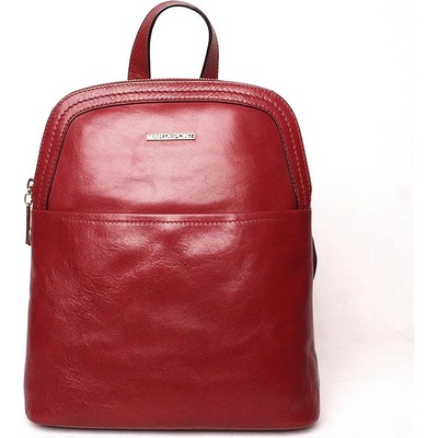 Marta Ponti dámský luxusní tmavěčervený střední batoh/crossbody