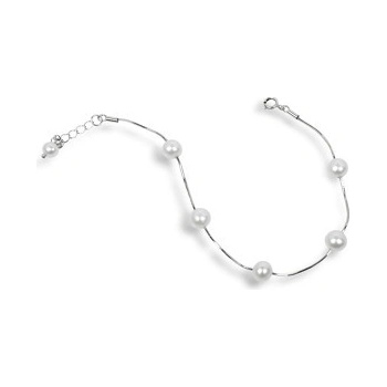 JwL Jewellery z pravých bílých perel JL0173