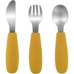 Zopa Silicone Children's Cutlery прибор за деца 6 m+ Mustard Yellow 3 бр