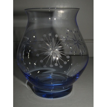LsG-Crystal Svícen skleněný na čajové svíčky dekor Vločka SV-101 600 ml 1ks