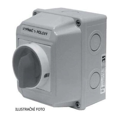 Spínač SPAMEL LK16R/2.8211 OB2Z 3F 0-1 16A se zámkem