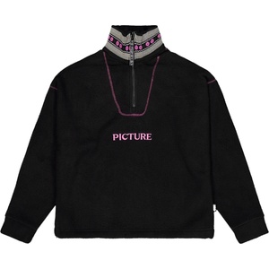 Picture Дамски поларен пуловер Picture Women's Cylla Crop 1/4 Fleece Fleece jumper - Black - размер XL (105-6307-0115)