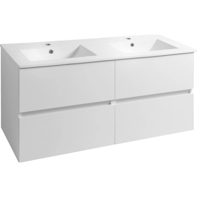 Aqualine PANEDA umyvadlová skříňka 119x55x45,2cm, bílá PN212 – Zboží Dáma