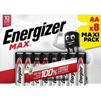 Energizer БАТЕРИЯ max aa 1.5v 8 БРОЯ energizer max (437727)