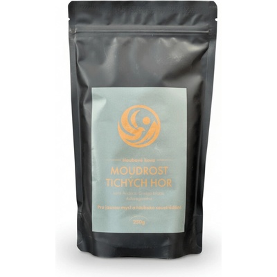 Houbová káva Instantní Moudrost Tichých Hor káva Arabica Ginkgo biloba Ashwagandha 250 g