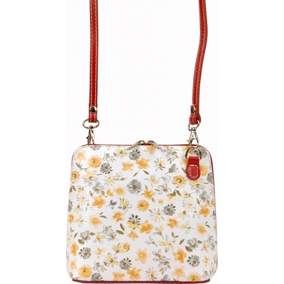 Dámská kožený crossbody kabelka Emily červená