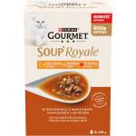 Gourmet Soup Royale Храна за възрастни котки с пиле, пуйка и говеждо месо 6 x 45 г