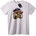 NOONEBRAND Тениска Патриотичен Булдог с Пура - 4XL, White