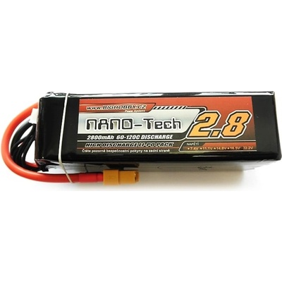 Bighobby Li-pol baterie 2800mAh 6S 60C 120C -NANO Tech