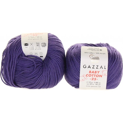 Gazzal Baby Cotton 25 3440 tmavě fialová