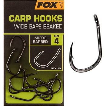 Fox Carp Hooks Wide Gape Beaked vel.2 10 ks