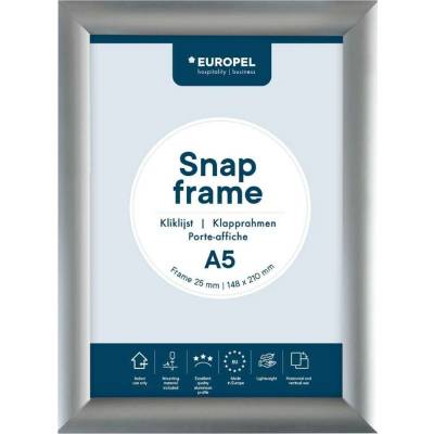 Gastrofans Klaprám Europel A5, 25 mm - eloxovaný hliník, stříbrný