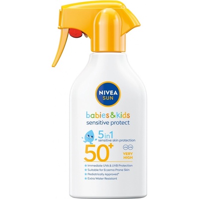 Nivea Sun Sensitive Protect detský spray na opaľovanie SPF50+ 270 ml