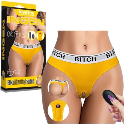 Вибриращи гащички с дистанционно, размер XS/S - Bitch Vibrating Panties (LVTOY00565)