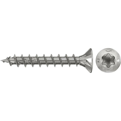 Fischer 574060 šrouby do dřevotřísky 3.5 mm 30 mm TX Nerezová ocel 200 ks