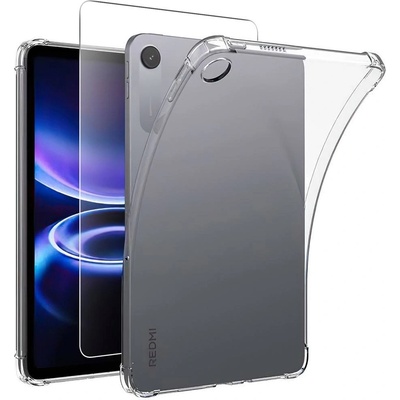 Xiaomi Redmi Pad 2 SE/Pad 2 9.7" калъф - прозрачен TPU, анти-ударен, калено стъкло