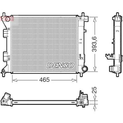 Chladič, chlazení motoru DENSO DRM43016
