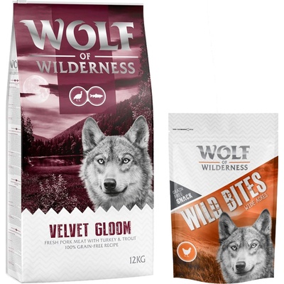 Wolf of Wilderness Velvet Gloom krocan & pstruh bez obilovin 12 kg