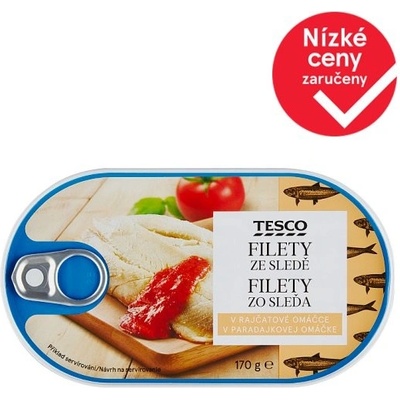 Tesco Filety ze sledě v rajčatové omáčce 170 g