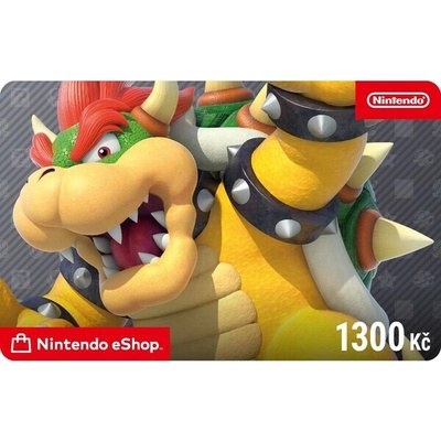 Nintendo dárková karta 1300 Kč