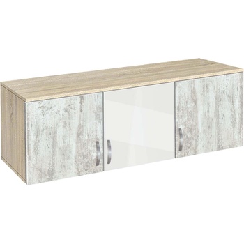 Bogdan Furniture G Надстройка за трикрилен гардероб Мебели Богдан модел bm-ava 3, кристал със сонома