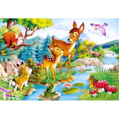 Castorland Little Deers 120 pcs Пъзел 120 броя Анимации (12725)