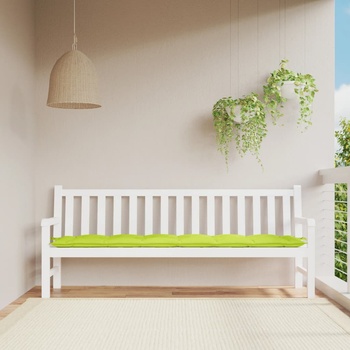 Image 1 of vidaXL Възглавница за пейка яркозелена 200x50x7 см оксфорд плат (361651)